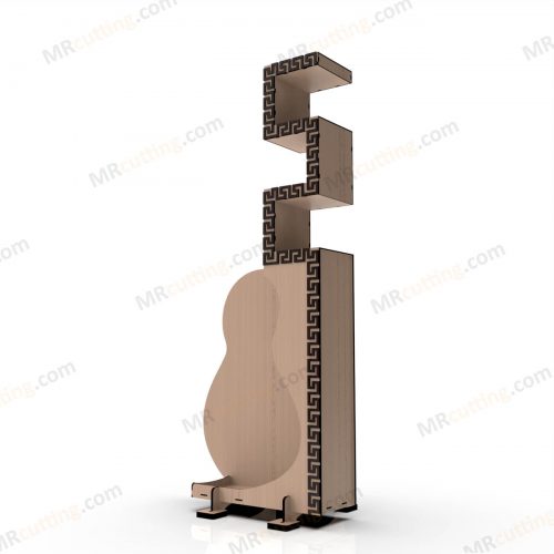 Download coreldraw, cad file Acoustic guitar stand suitable for laser cutting