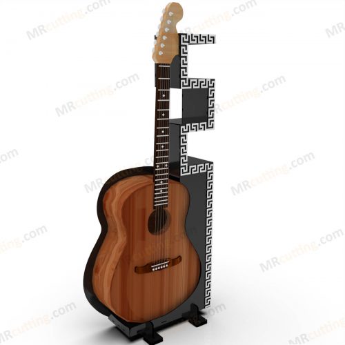Download dxf, cdr file Acoustic guitar stand suitable for laser cutting